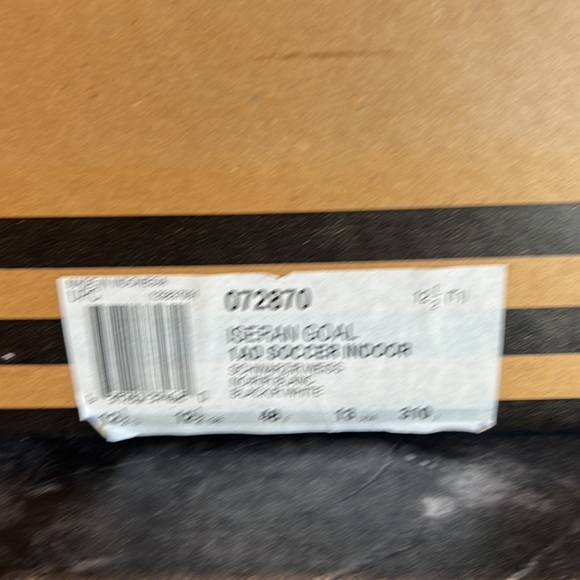 Adidas Iseran Goal Indoor Soccer Shoes Black-White - Picture 3 of 8